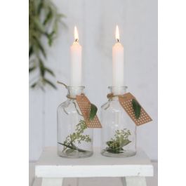 Kaars taps toelopend Wit 11cm hoog (set van 7 stuks) [IFS-32167]