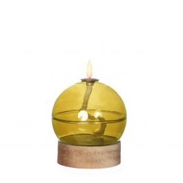 Led olielamp h13,5 Ø10 cm oker (1 st) [IFS-32802]