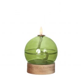 Led olielamp h13,5 Ø10 cm lichtgroen (1 st) [IFS-32805]