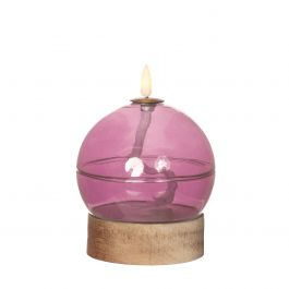 Led olielamp h16,5 Ø12 cm roze (1 st) [IFS-32811]