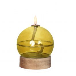 Led olielamp h16,5 Ø12 cm oker (1 st) [IFS-32812]