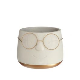 Pot met Brill goud Ø16 h: 11,5 cm (3 stuks) [IFS-33099]