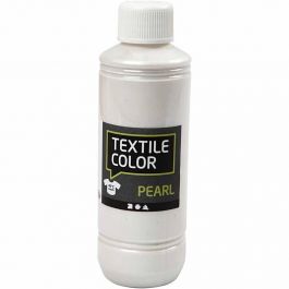 Textile Color, parelmoer, base, 250 ml/ 1 fles [HOB-33760]
