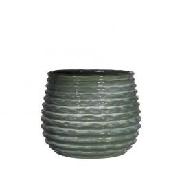 Pot Donker Groen Rise Ø13 x h: 15,5 cm (4 stuks) [IFS-33955]