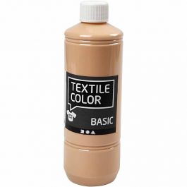 Textielkleur, licht beige, 500 ml/ 1 fles [HOB-34141]