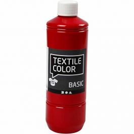 Textielkleur, rood, 500 ml/ 1 fles [HOB-34145]