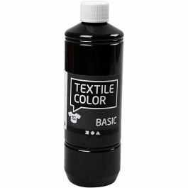 Textielkleur, zwart, 500 ml/ 1 fles [HOB-34153]