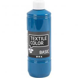 Textielkleur, turquoiseblauw, 500 ml/ 1 fles [HOB-34168]