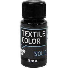Textielkleur, dekkend, zwart, 50 ml/ 1 fles [HOB-34215]