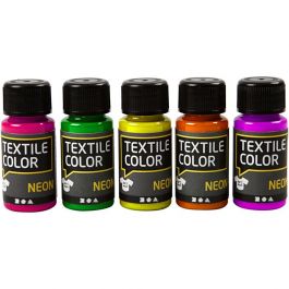 Textielkleur, diverse kleuren, 5x50 ml/ 1 doos [HOB-342280]
