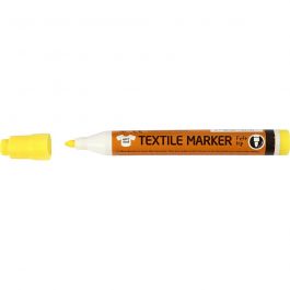 Textielstiften, lijndikte 2-4 mm, diverse kleuren, 12 stuk/ 1 doos [HOB-34836]