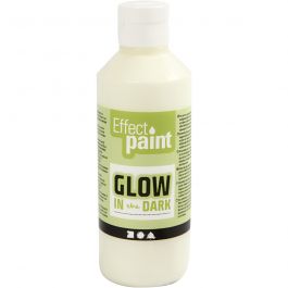 Glow in the Dark, fluorescerende geel, 250 ml/ 1 fles [HOB-34932]