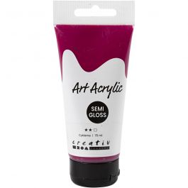 Acryl Verf, semi-glanzend, transparant, cyklame, 75 ml/ 1 fles [HOB-35147]