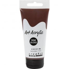 Acryl Verf, semi-glanzend, dekkend, burnt umber, 75 ml/ 1 fles [HOB-35156]