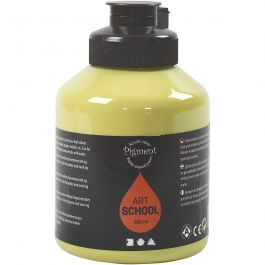 Acryl Verf, semi-glanzend, semi-transparant, kiwi, 500 ml/ 1 fles [HOB-35450]