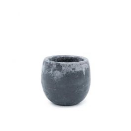 Aroma schaal light donker grijs Musk geur Ø9x8 cm (6 stuks) [IFS-36218]