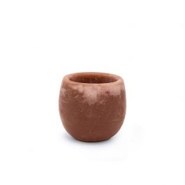 Aroma schaal light donker Rood Amber geur Ø9x8 cm (6 stuks) [IFS-36219]