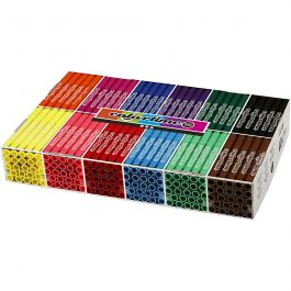 Colortime stiften, lijndikte 5 mm, standaardkleuren, 12x24 stuk/ 1 doos [HOB-37345]