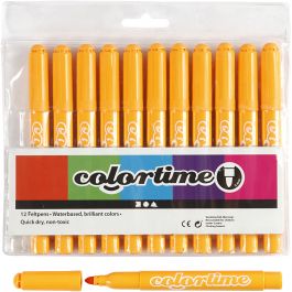 Colortime stiften, lijndikte 5 mm, warm geel, 12 stuk/ 1 doos [HOB-37350]