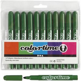 Colortime stiften, lijndikte 5 mm, dennegroen, 12 stuk/ 1 doos [HOB-37359]