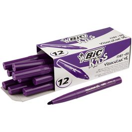 BIC Visa Color Kleurstiften, lijndikte 3 mm, donkerpaars, 12 stuk/ 1 doos [HOB-37405]