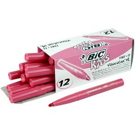 BIC Visa Color Kleurstiften, lijndikte 3 mm, roze, 12 stuk/ 1 doos [HOB-37411]