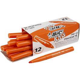 BIC Visa Color Kleurstiften, lijndikte 3 mm, mid oranje, 12 stuk/ 1 doos [HOB-37412]
