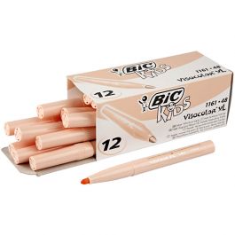 BIC Visa Color Kleurstiften, lijndikte 3 mm, licht beige, 12 stuk/ 1 doos [HOB-37448]