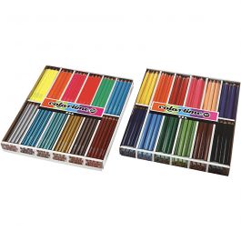 Kleurpotloden, vulling 4+5 mm, diverse kleuren, 288 stuk/ 1 doos [HOB-38075]