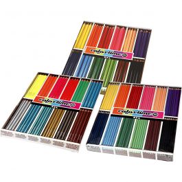 Colortime Kleurpotloden, diverse kleuren, 576 stuk/ 1 doos [HOB-38082]