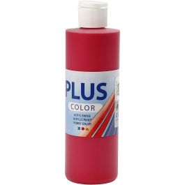 Plus Color Acrylverf, berry red, 250 ml/ 1 fles [HOB-39429]