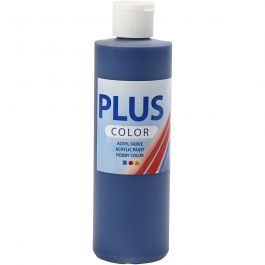 Plus Color Acrylverf, marineblauw, 250 ml/ 1 fles [HOB-39458]