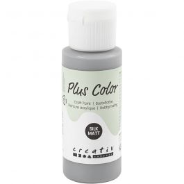 Plus Color Acrylverf, rain grey, 60 ml/ 1 fles [HOB-39640]