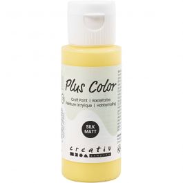 Plus Color Acrylverf, primrose yellow, 60 ml/ 1 fles [HOB-39678]