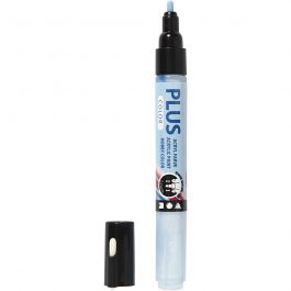 Plus Color Marker, L: 14,5 cm, lijndikte 1-2 mm, hemelsblauw, 5,5 ml, 1 stuk [HOB-39843]