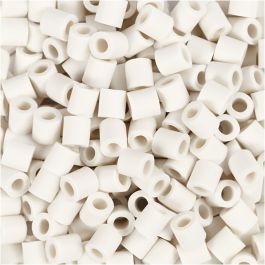 BioBeads van NABBI, afm 5x5 mm, gatgrootte 2.5 mm, medium, wit, 3000 stuk/ 1 doos [HOB-906773]