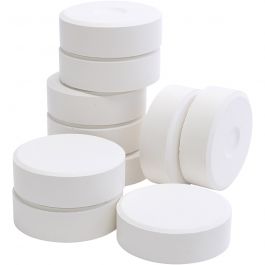 Waterverf, wit, H: 19 mm, d 57 mm, 10 stuk/ 1 doos [HOB-627201]