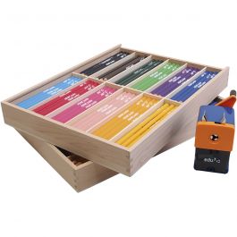 Edu Jumbo Kleurpotlood, vulling 6,25 mm, diverse kleuren, 24x12 stuk/ 1 doos [HOB-406145]