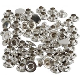 Rivets, d 7 mm, zilver, 50 stuk/ 1 doos [HOB-406130]