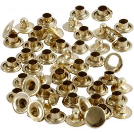Rivets, d 7 mm, brons, 50 stuk/ 1 doos [HOB-406150]