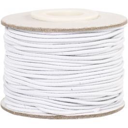 Elastisch koord, dikte 1 mm, wit, 25 m/ 1 rol [HOB-41030]