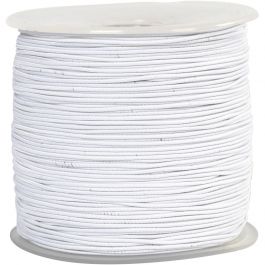 Elastisch koord, dikte 1 mm, wit, 250 m/ 1 rol [HOB-41034]