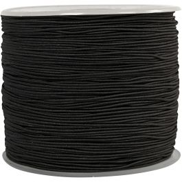 Elastisch koord, dikte 1 mm, zwart, 250 m/ 1 rol [HOB-41035]
