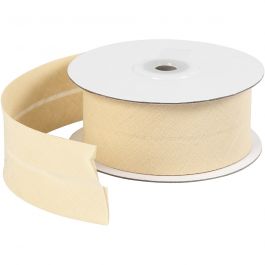 Bias band, B: 36 mm, naturel, 10 m/ 1 rol [HOB-41073]