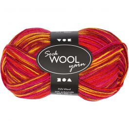 Sokkengaren, L: 200 M, diverse kleuren, 50 gr/ 1 bol [HOB-41321]
