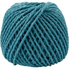 Papier Garen, dikte 2,5-3 mm, turquoise, 150 gr, 40 m/ 1 bol [HOB-41728]
