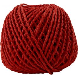 Papier Garen, dikte 2,5-3 mm, rood, 150 gr, 40 m/ 1 bol [HOB-41732]