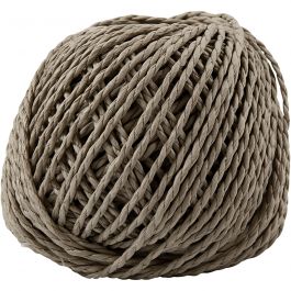 Papier Garen, dikte 2,5-3 mm, lichtbruin, 150 gr, 40 m/ 1 bol [HOB-41733]