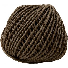 Papier Garen, dikte 2,5-3 mm, donkerbruin, 150 gr, 40 m/ 1 bol [HOB-41734]