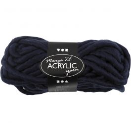XL Garen van Acryl, L: 17 M, afm manga, donkerblauw, 200 gr/ 1 bol [HOB-42155]